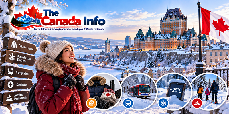 Tips Menghadapi Musim Dingin Ekstrem di Kanada Bagi Warga Indonesia
